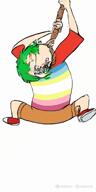 4chan 4cuck 4cuck_pedo_nigger ack anime green_hair hair hanging map map_(pedophile) meta:ai_generated pedophile variant:bernd yotsoyba // 768x1528, 5.8s // 1.7MB