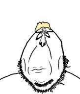 angry blue_eyes brainlet closed_mouth crooked_teeth glasses soyjak stubble template trend:aryan variant:volcanojak yellow_hair // 677x799 // 8.3KB