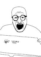 glasses hand holding_object open_mouth soyjak stubble text variant:unknown // 872x1193 // 27.9KB