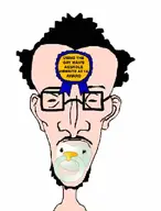 antiswarthy_(namefag) award babyjak beard big_forehead big_nose binky black_sclera caca ear glasses hair jpeg_compression looking_at_you meta:namefags mustache small_eyes somali underage variant:swarthyjak white_background white_skin // 478x627 // 7.6KB