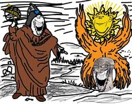 3soyjaks closed_eyes closed_mouth clothes crying drawn_background glasses hat hermeticism holding_object hood laughing occult open_mouth smile soyjak stubble subvariant:splicejak variant:impish_soyak_ears variant:soyak // 952x751 // 525.6KB