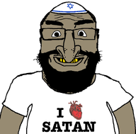 beard brown_skin clothes enthusiast grin happy hat heart i_love jewish_nose judaism jude kike kippah nose satanist series:yehudyakim smile star_of_david subvariant:grinplier subvariant:science_enthusiast subvariant:science_lover text variant:markiplier_soyjak white_shirt yellow_teeth // 800x789 // 42.7KB