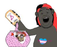 2soyjaks ack animal_abuse arm bowl choker collar ear earring fish fish_tank flag get glasses hair hand holding_object hoodie hrt meta:GET my_little_pony noose open_mouth pink_shirt pony quints red_hair rope soyjak spiked_collar stubble text tongue tranny trans_flag transgender_flag variant:alicia variant:bernd white_hair yellow_teeth // 1493x1237 // 399.3KB