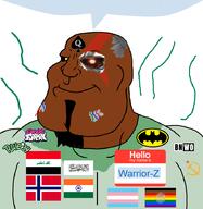 Warrior-Z(user) afghanistan asian batman bbc bnwo commie communism faggot flag flag:afghanistan flag:india flag:iraq flag:norway flag:transgender_pride_flag fnf friday_night_funkin' gay genre_defining hammer_and_sickle hello_my_name_is_(sticker) iraq islam kratos meta:revjak mudslim mudslime name_tag namefags nigger norway pajeet pisslam queen_of_spades red_star revjak robot rule34 shitskin slopjak speech_bubble speech_bubble_empty stinky subvariant:mexiaryan sweating taliban terminator tranny trans variant:meximutt wires // 886x910 // 200.3KB