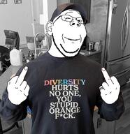 dickhead donald_trump lgbtq liberal serious smug subvariant:wholesome_soyjak variant:gapejak white_skin xitter // 1079x1114 // 954.4KB