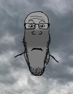calmplier cloudy glasses neutral sky soyjak stubble subvariant:neutralplier variant:markiplier_soyjak // 1000x1278 // 310.7KB