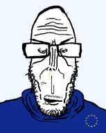 angry artist:sisa9000 beard european_union eyebrows glasses mucus open_mouth series:remastered_soyjaks small_eyes stubble subvariant:euromutt template transparent_background variant:markiplier_soyjak // 1039x1300 // 34.7KB
