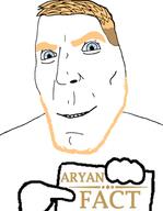 blue_eyes closed_mouth fact hand holding_object neutral no_glasses smile soyjak stubble subvariant:teutonson template text trend:aryan variant:cobson yellow_hair // 2324x2993 // 470.7KB