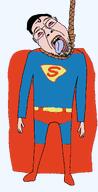 bloodshot_eyes blue_tongue clark_kent comic comics crying dc dc_comics death_battle glasses goku_won hair hand hanging kal_ei kryptonian noose nose powerscaling soyjak stubble superhero superman superman_lost variant:bernd white_skin yellow_teeth // 1300x2540 // 73.6KB