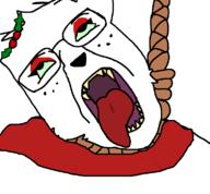 animal cat cat_ear christmas furfag furry hanging junipurr rope scarf subvariant:trannyfur variant:bernd // 760x704 // 21.6KB