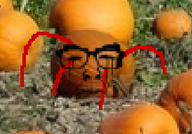 bleeding_wound eyebrows glasses low_effort low_quality low_resolution pumpkin sad shot variant:uncjak // 489x342 // 33.3KB