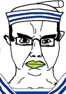 clothes ear glasses hat higashikata_josuke jojos_bizarre_adventure lipstick subvariant:chudjak_front variant:chudjak // 266x377 // 42.9KB