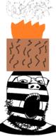 africa bald balding black_skin bug bug_hat clothes cooking eat_the_bugs eating eating_bugs gape glasses hat nigger nigger_award niggers open_eyes open_mouth subvariant:gapejak_front tribal tribe variant:gapejak // 602x1455 // 31.8KB