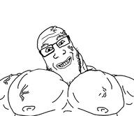 buff mge muscles smile subvariant:buffplier variant:markiplier_soyjak // 1373x1187 // 330.0KB