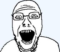 67 67_kid glasses open_mouth soyjak stubble traced variant:unknown // 218x189 // 3.4KB