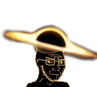 black_hole black_skin cross_eyed drool dumb hand object object_on_head singularity subvariant:soyak_(irritated) variant:soyak // 1001x900 // 400.7KB