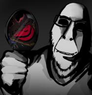 artist:shemmysloota biting_lip black_eyes blackface drawing evil fat freckles furry hanging jartycuck mirror ominous overweight rapist reflection rope slopjak soyjak subvariant:hornyson subvariant:jartycuck transgender_flag variant:chudjak variant:cobson // 879x901 // 335.7KB