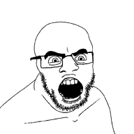 glasses open_mouth series:fusionjaks stubble subvariant:feralcob teeth transparent_background variant:cobson variant:feraljak // 975x974 // 21.3KB