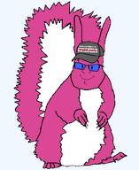 animal blue_glasses clothes doll doll_(user) hat pink_hair series:animaljaks squirreljak subvariant:feralsquirrel text trend:squirreljakking variant:feraljak // 680x830 // 16.9KB