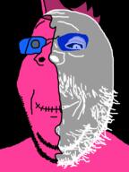 admin admin_6 closed_mouth doll doll_(user) evil glasses ominous pink_skin smile soyjak soyjak_party subvariant:wholesome_soyjak variant:gapejak // 600x800 // 13.3KB