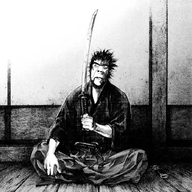 black_and_white katana manga miyamoto_musashi shadow subvariant:cobson_front2 vagabond variant:cobson // 699x699 // 512.4KB