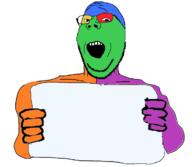 arm glasses hand holding_object open_mouth sign soyjak stubble subvariant:wholesome_soyjak template trend:colorjak variant:gapejak // 731x636 // 114.2KB