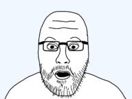 glasses open_mouth soyjak stubble variant:unknown // 2048x1536 // 273.6KB