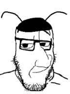 antenna bug_hat closed_mouth glasses raised_eyebrow smug soyjak stubble variant:markiplier_soyjak variant:smugjak // 197x263 // 24.2KB
