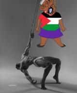 ack amerimutt anti_mutt arab big_ears big_lips big_nose black_and_white bloodshot_eyes brown_skin crying dead flag flag:palestine gigachad glasses hair hanging mustache open_mouth palestine purple_tongue rope shitskin soyjak stubble subvariant:ackmutt suicide tongue tranny variant:bernd // 844x1022 // 419.8KB