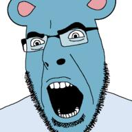 angry animal bear dobson ear glasses open_mouth pun stubble tom_preston variant:cobson // 710x710 // 19.8KB