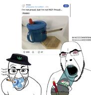 bong bucket_hat marijuana multiple_soyjaks nigger_weed pacifier red_eyes reddit stonetoss toss two_soyjaks variant:cobson variant:el_perro_rabioso weed // 1170x1227 // 532.1KB