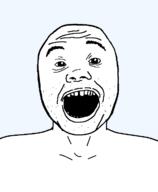 fixed no_glasses open_mouth skinny smile soyjak stubble subvariant:slender_alicia template transparent_background variant:alicia // 592x720 // 9.6KB