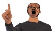 arm baldis_basics brown_skin clothes ear glasses grey_shirt hand open_mouth principal_of_the_thing soyjak stubble variant:a24_slowburn_soyjak // 400x225 // 88.0KB