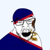 american_samoa angry animal bird eagle flag flag:american_samoa glasses hair looking_at_you mustache open_mouth soyjak stubble teeth territory transparent_background united_states variant:feraljak // 1500x1500 // 210.0KB