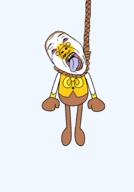 ack arm artist:juaco bloodshot_eyes blush cartoon crying dandy's_world easter egg eggson_(dandy's_world) eyebrows faggot glasses hanging leg moustache open_mouth rope suicide tranny trend:colorjak variant:bernd // 1400x2000 // 114.5KB