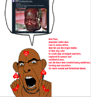 QOH african_american black_skin bleached brown_skin buck_breaking bwc colonization colonized cope faggot nails nigger queen_of_hearts slave twitter variant:cobson xitter // 828x882 // 332.4KB