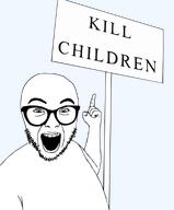 abortion glasses hair meta:not_a_fucking_duplicate open_mouth pointing sign soyjak stubble teeth text transparent transparent_background variant:abortion_lover vectorized // 794x960 // 88.3KB