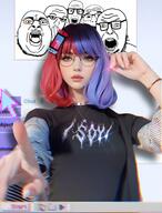 4chan 5soyjaks anime bianca_devins chromatic_aberration glasses hair heterochromia meta:ai_generated nintendo open_mouth soyjak_party soysuba stubble taskbar tranny variant:chugsjak variant:nerdjak variant:nulljak variant:unknown variant:volcanojak video_game windows // 1857x2448 // 599.9KB