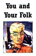 angry chud closed_mouth ear glasses nazism soyjak text variant:chudjak yellow_hair you_and_your_folk // 370x567 // 35.2KB