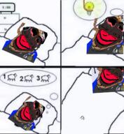 bloodshot_eyes blue_shirt comic goat_fucker subvariant:jartycuck trend:jartycuck trend:slopjak variant:chudjak // 1179x1277 // 1.5MB