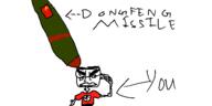 angry arm closed_mouth glasses hand missile oekaki soyjak swastika text variant:chudjak // 500x250 // 17.9KB