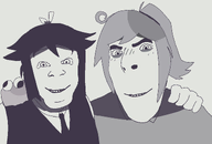 abbie_(fundamental_paper_education) black_and_white fpegem fundamental_paper_education lana_fpe no_more_brother_wars variant:cobson variant:feraljak // 1920x1300 // 120.7KB