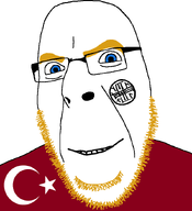 aryan bald blond blond_beard blond_eyebrows blue_eyes flag:turkiye glasses looking_at_you shangrak smile star_and_crescent stubble tengrism turk turkaryan tvrkaryan variant:cobson white_background white_skin // 775x850 // 34.0KB