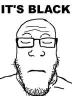 bald black_skin closed_eyes closed_mouth eyebrows forehead_lines glasses nose stubble subvariant:neutralplier text variant:markiplier_soyjak white_background // 600x800 // 130.2KB