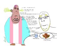 2soyjaks axolotl blood bloodshot_eyes blue_eyes closed_mouth ear fat foot fried frown fuck full_body glasses purple_hair smile soyjak stinky stubble subvariant:blobson subvariant:hornyson subvariant:nucob text tranny variant:cobson water white_skin yellow_hair // 1280x1048 // 539.9KB