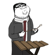 animated animation arm closed_mouth clothes ext=gif glasses hair hand holding_object instrument leg oingo_boingo sam_sluggo_phipps soyngo_boyngo stubble suit torso variant:childut xylophone // 1508x1631 // 180.9KB