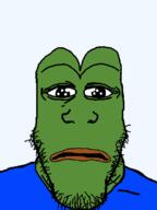 closed_mouth frog front_facing green_skin i_don't_give_a_phuuuuck neutral no_glasses orange_lips pepe soyjak stubble subvariant:neutralplier subvariant:pepeplier template variant:markiplier_soyjak // 600x800 // 15.3KB