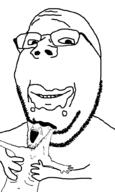 aliased animal beard cat crying eat eating fat glasses happy holding_object holding_soylent looking_at_you open_mouth skinny smile subvariant:soyak_front template traced variant:gapejak variant:soyak // 600x1000 // 40.5KB