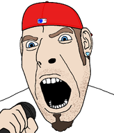 baseball baseball_bat baseball_cap blue_eyes clothes diamond ear earring eyebrows fred_durst gem gemstone hair hand holding_object limp_bizkit major_league_baseball microphone mlb open_eyes open_mouth red_hat singing soul_patch stubble teeth teeth_showing transparent_background variant:cobson white_shirt white_skin // 905x1061 // 42.9KB