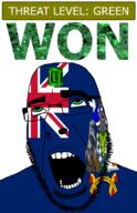 ahegao animal armor emerald flag:south_georgia_and_the_south_sandwich_islands gem glasses green green_eyes hair lion looking_up open_mouth schlog_color_event south_georgia_and_the_south_sandwich_islands soyjak soyjak_blog star_(symbol) stubble teeth text threat_level_green united_kingdom variant:cobson won // 721x1115 // 246.7KB